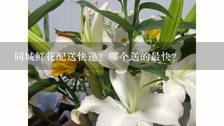 同城鲜花配送快递？哪个送的最快？