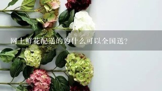 网上鲜花配送的为什么可以全国送？